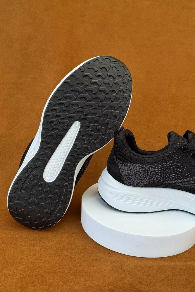 Купити Кросівки чоловічі текстильні, колір чорний, 244RJ1077 оптом - Фото №5