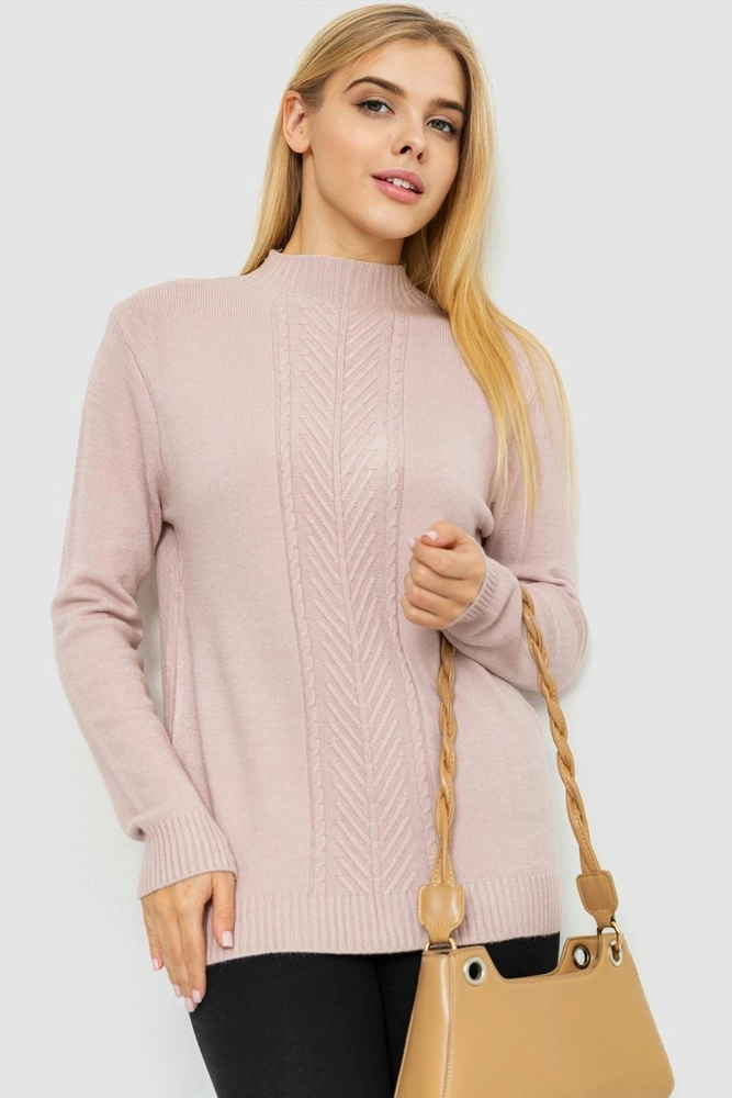 Купить Свитер женский, цвет светло-пудровый, 221R20PCS10 оптом - Фото №1
