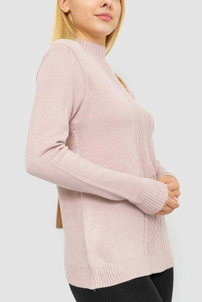 Купить Свитер женский, цвет светло-пудровый, 221R20PCS10 оптом - Фото №3