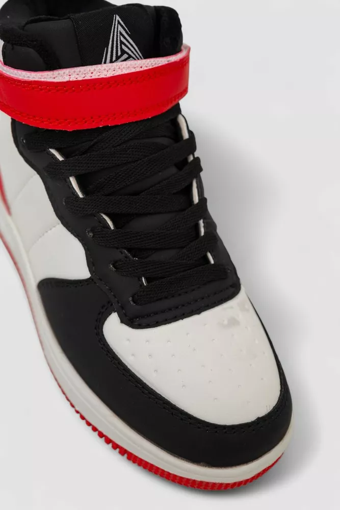 Купить Кроссовки женские зимние на меху, цвет бело-красный, 248RH1040 - Фото №2