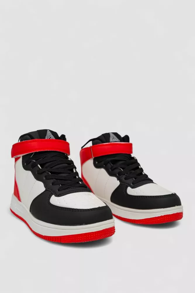 Купить Кроссовки женские зимние на меху, цвет бело-красный, 248RH1040 - Фото №3