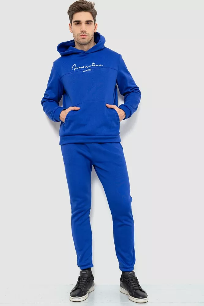 Купить Спортивный костюм мужской на флисе, цвет электрик, 238R57160 - Фото №2