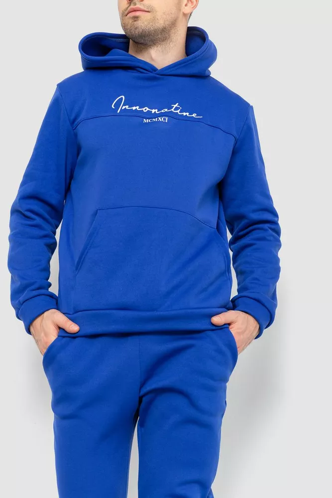 Купить Спортивный костюм мужской на флисе, цвет электрик, 238R57160 - Фото №3