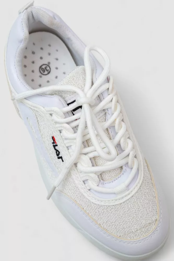 Купити Кросівки жіночі  -уцінка, колір білий, 243R4855-U-25 - Фото №2