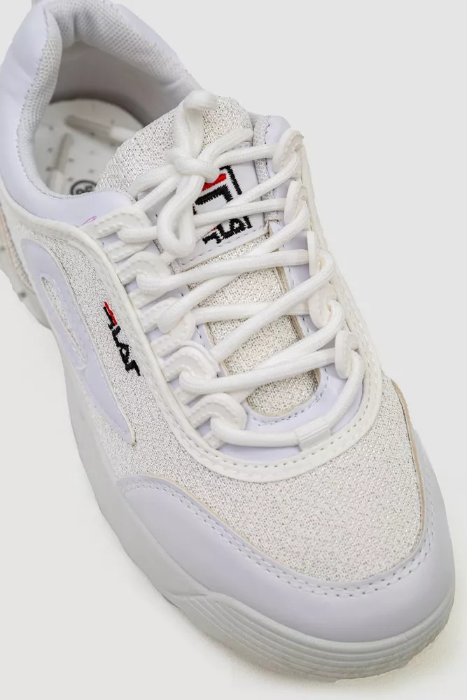 Купити Кросівки жіночі текстиль  -уцінка, колір білий, 243R001-U - Фото №2