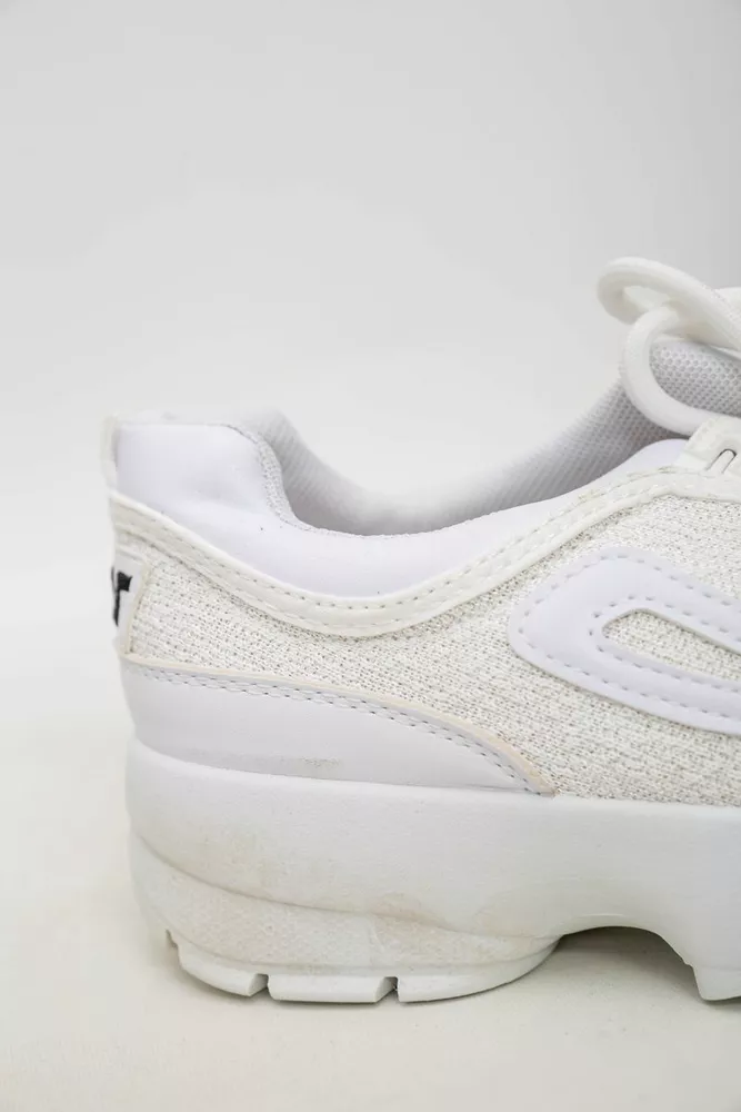 Купити Кросівки жіночі текстиль  -уцінка, колір білий, 243R001-U - Фото №6