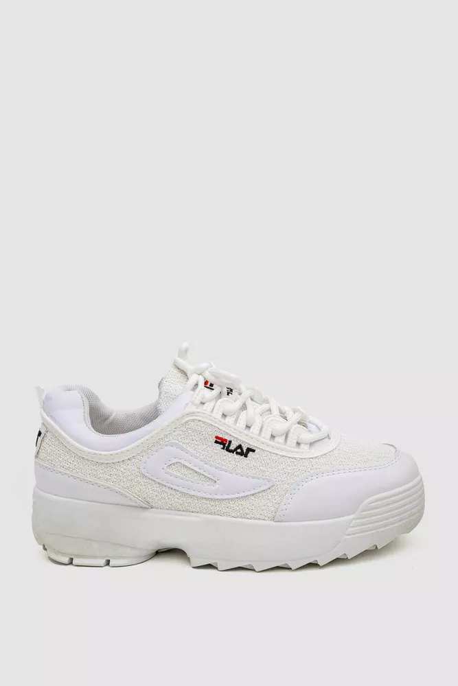 Купити Кросівки жіночі текстиль  -уцінка, колір білий, 243R001-U - Фото №1