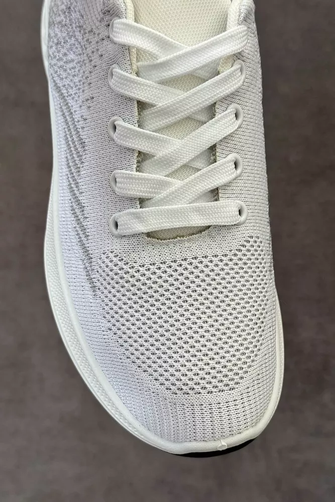 Купити Кросівки чоловічі текстильні, колір білий, 244RJ1077 оптом - Фото №2