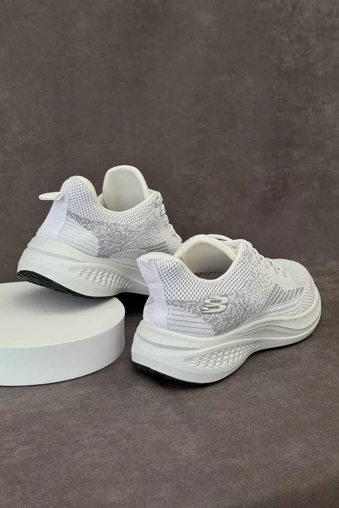 Купити Кросівки чоловічі текстильні, колір білий, 244RJ1077 оптом - Фото №4