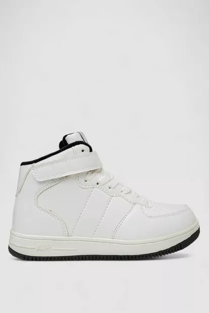 Кроссовки женские зимние на меху, цвет бело-черный, 248RH1040