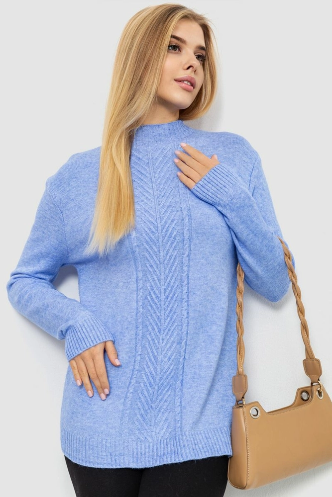 Купить Свитер женский, цвет голубой, 221R20PCS10 - Фото №1
