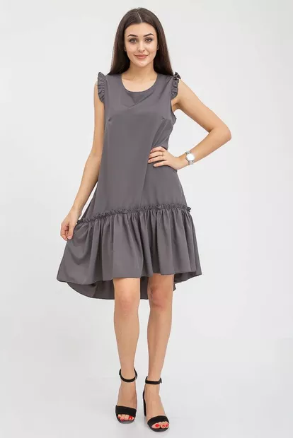 Сарафан легкий, женский графитовый, 112R413