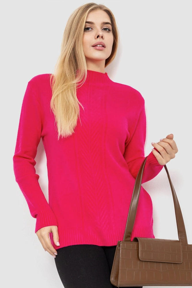 Купити Светр жіночий, колір малиновий, 221R20PCS10 оптом - Фото №1
