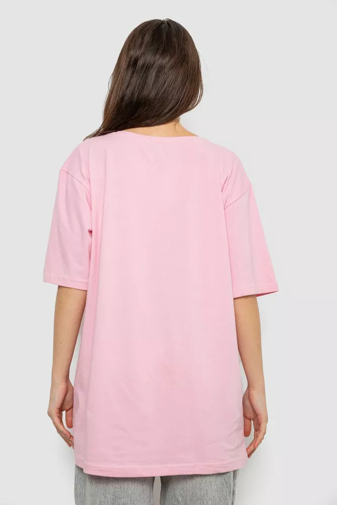 Купить Футболка женская с принтом, цвет розовый, 244R2009 - Фото №4