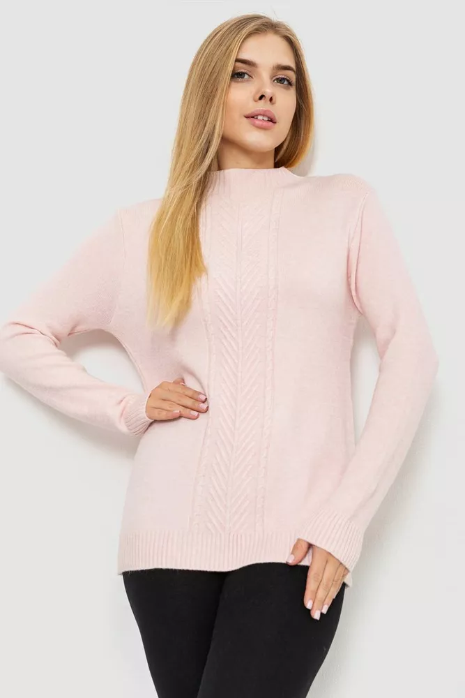 Купити Светр жіночий, колір світло-рожевий, 221R20PCS10 - Фото №1