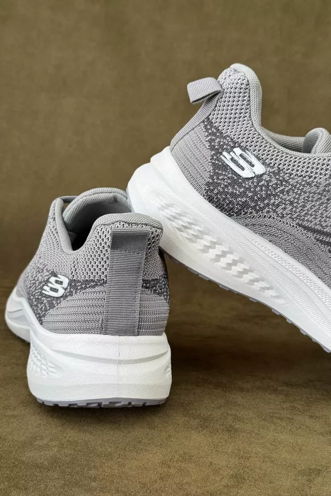 Купити Кросівки чоловічі текстильні, колір сірий, 244RJ1077 - Фото №4