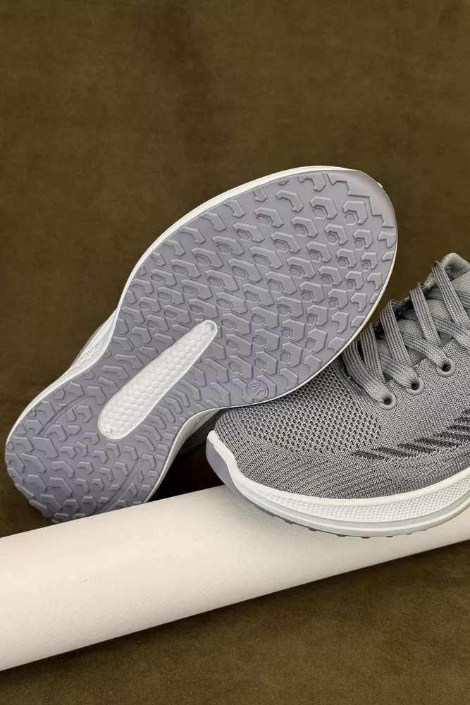 Купити Кросівки чоловічі текстильні, колір сірий, 244RJ1077 - Фото №5