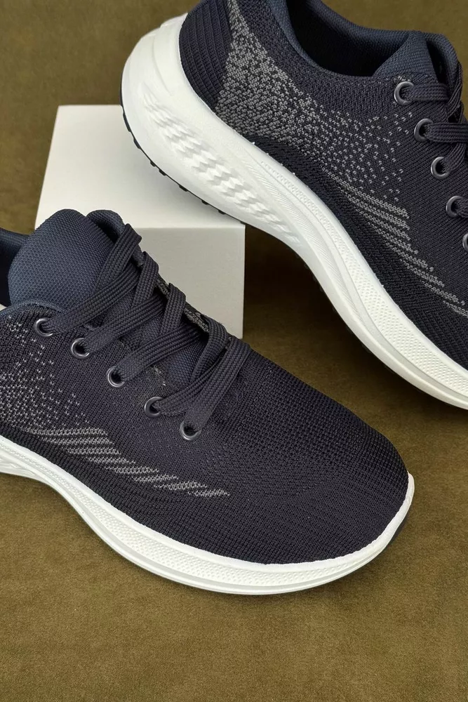 Купити Кросівки чоловічі текстильні, колір синій, 244RJ1077 - Фото №2