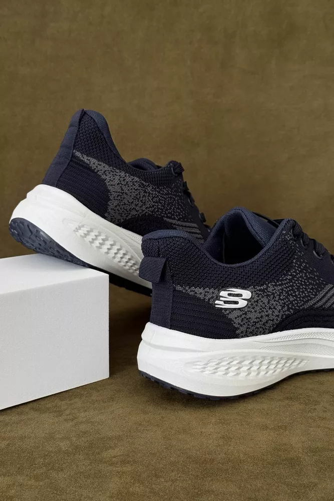 Купити Кросівки чоловічі текстильні, колір синій, 244RJ1077 - Фото №4