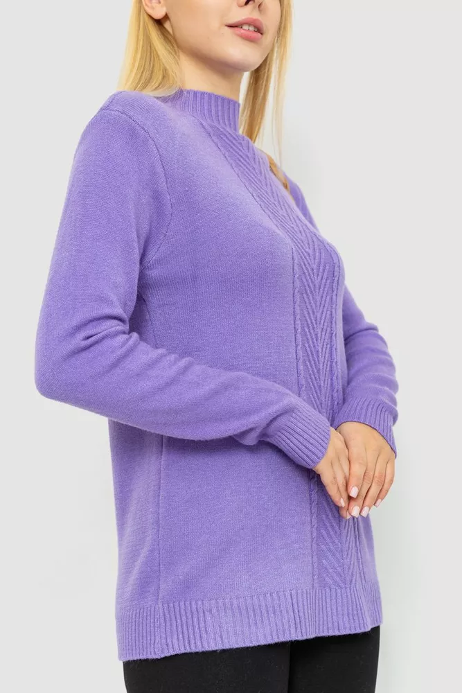 Купити Светр жіночий, колір бузковий, 221R20PCS10 оптом - Фото №3
