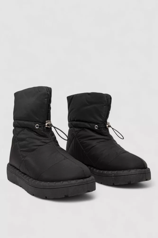 Купить Дутики женские зимние на меху  -уценка, цвет черный, 248RFM300-U-3 - Фото №3