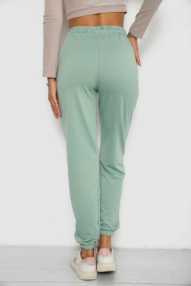 Купити Спортивні штани жіночі  -уцінка, колір м'ятний, 238R5052-1-U-6 - Фото №4