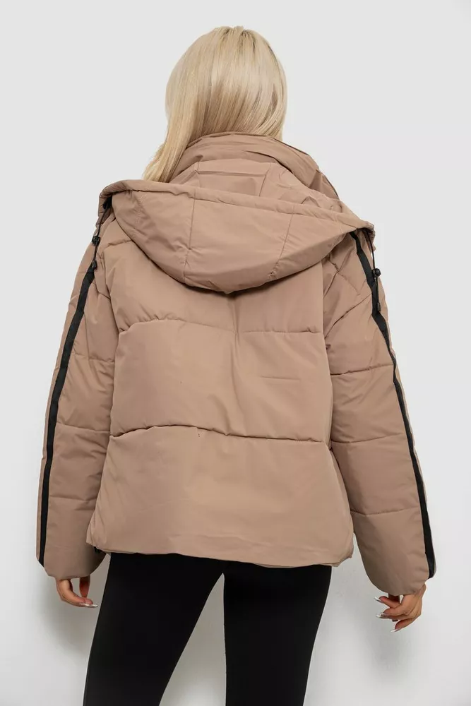 Купити Куртка жіноча  -уцінка, колір бежевий, 244R866-U - Фото №4