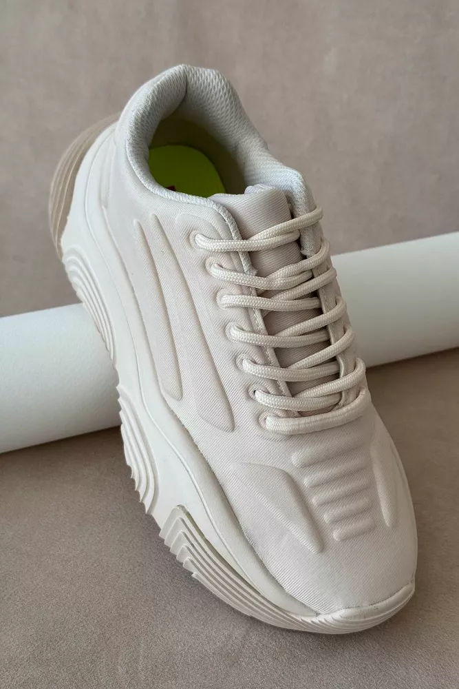 Купити Кросівки жіночі  -уцінка, колір бежевий, 248RCX1260-U оптом - Фото №2