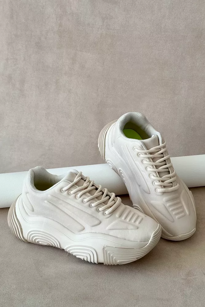 Купити Кросівки жіночі  -уцінка, колір бежевий, 248RCX1260-U оптом - Фото №3