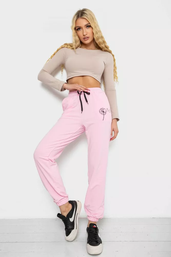 Купити Спортивні штани жіночі  -уцінка, колір рожевий, 238R121-U - Фото №2