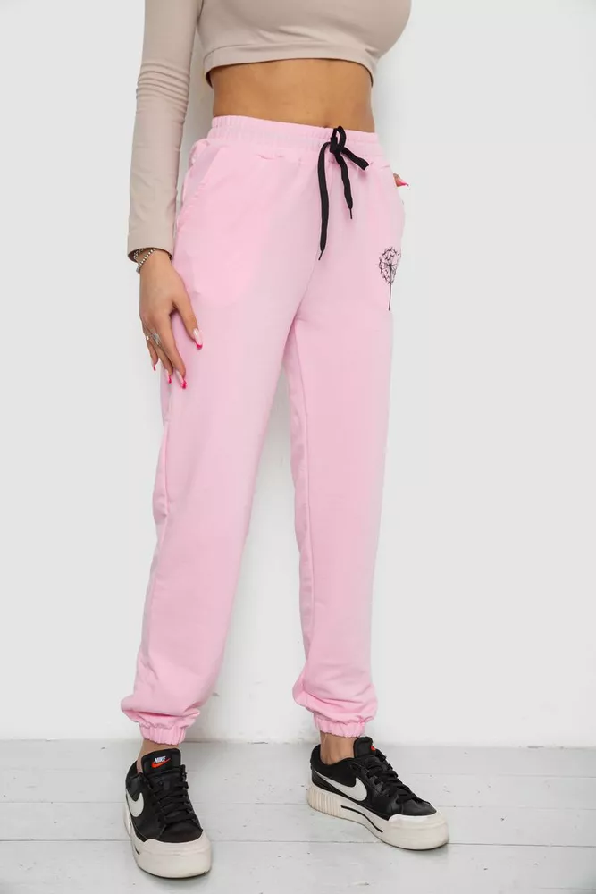 Купити Спортивні штани жіночі  -уцінка, колір рожевий, 238R121-U - Фото №3