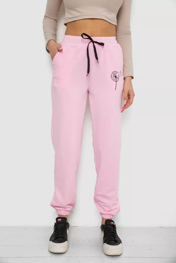 Купити Спортивні штани жіночі  -уцінка, колір рожевий, 238R121-U - Фото №1