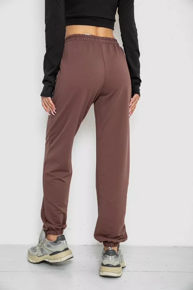Купить Спортивные штаны женские, цвет мокко, 247R4670 - Фото №4