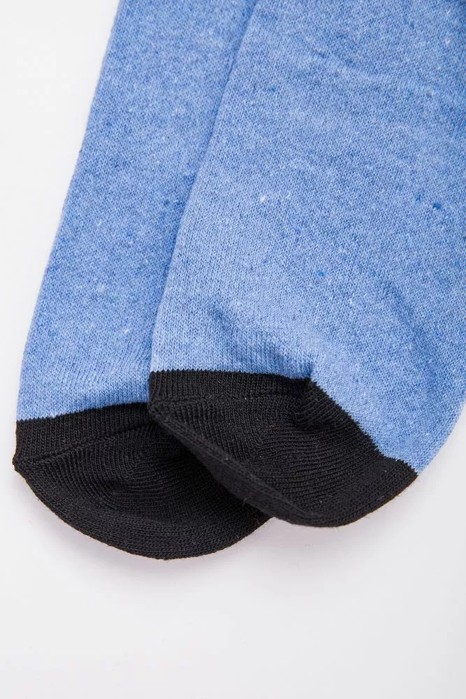 Купити Чорно-блакитні жіночі шкарпетки, середньої висоти, 131R137091 оптом - Фото №2