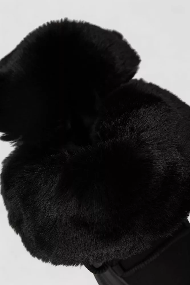 Купить Угги женские на меху, цвет черный, 243RBB - Фото №6
