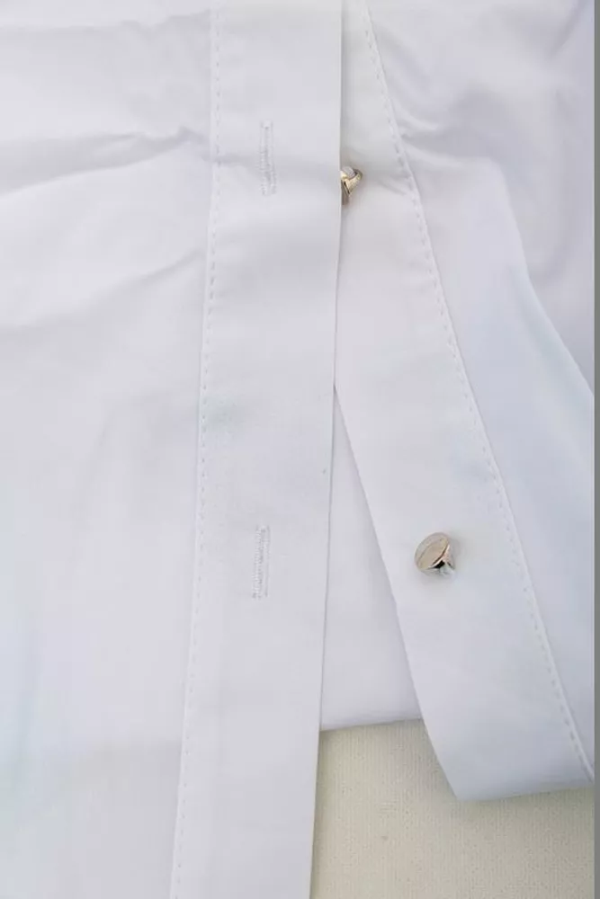 Купить Блуза однотонная  -уценка, цвет белый, 230R112-15-U-9 - Фото №6