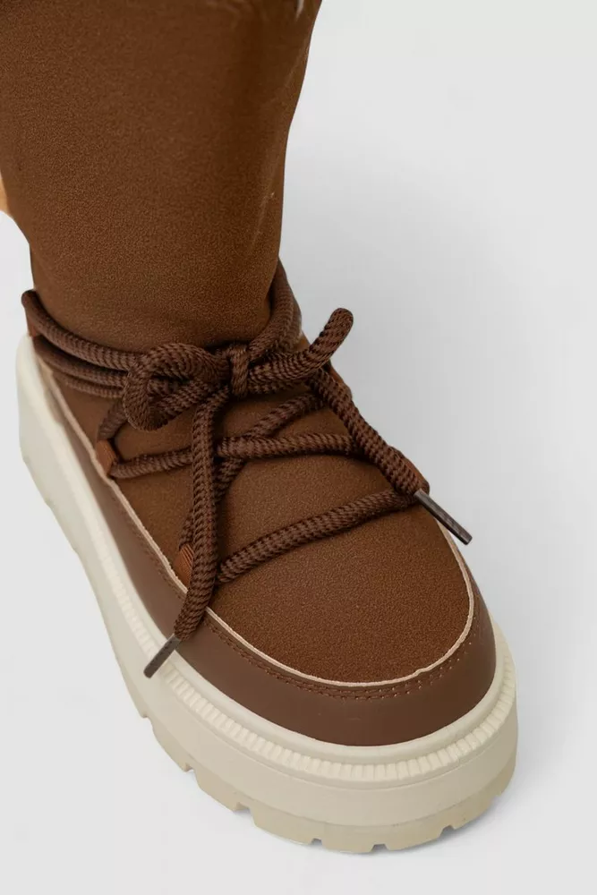 Купить Угги женские на меху, цвет коричневый, 243RBB - Фото №2