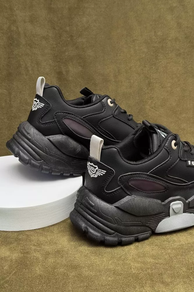 Купить Кроссовки мужские демисезонные, цвет черный, 243RHK16-1F - Фото №4