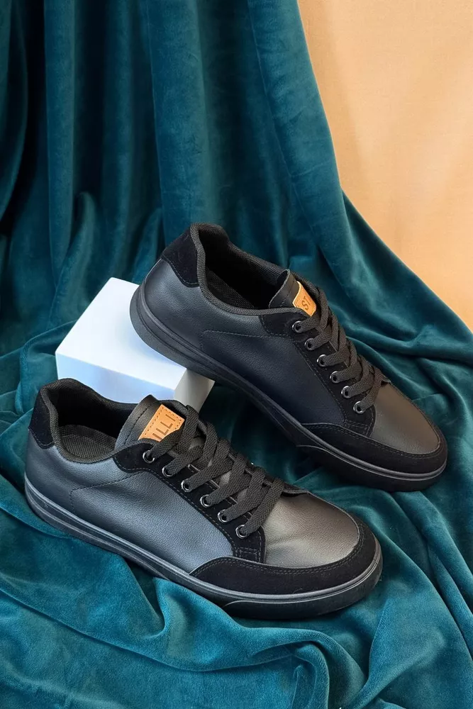 Купить Кеды мужские, цвет черный, 248RR200-1R - Фото №2