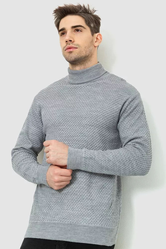 Купити Гольф чоловічий, колір сірий, 161R845 оптом - Фото №1