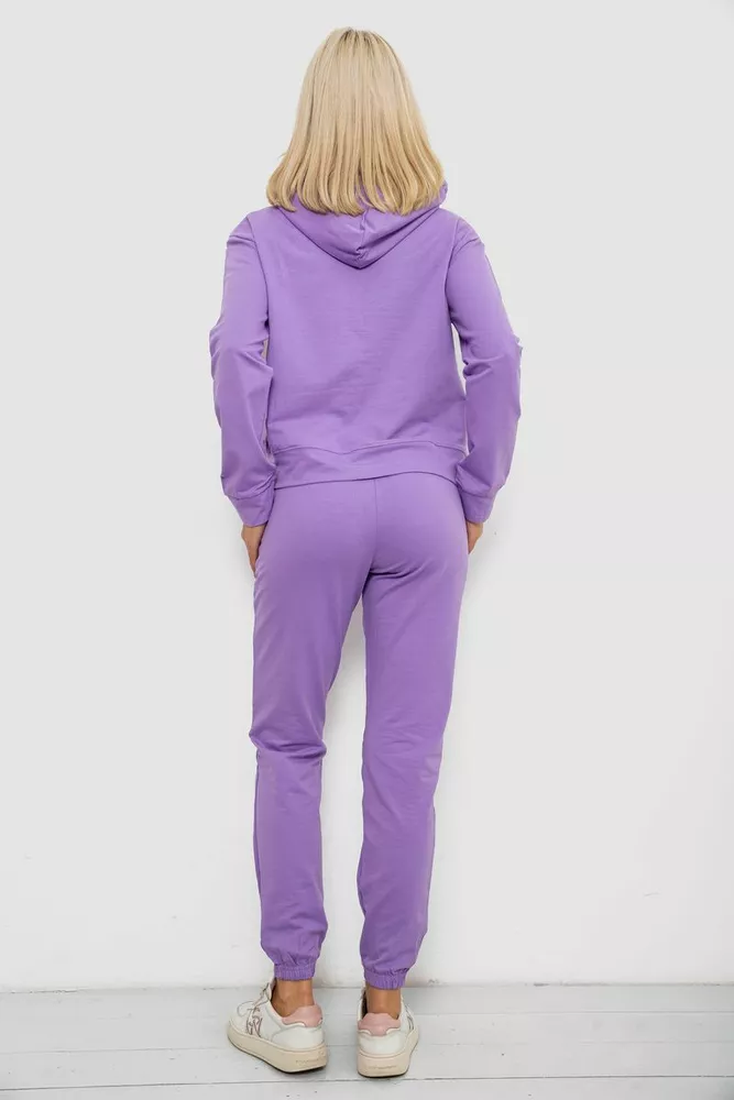 Купити Спортивний костюм жіночий двонитка  -уцінка, колір бузковий, 214R1419-002-U-14 - Фото №4