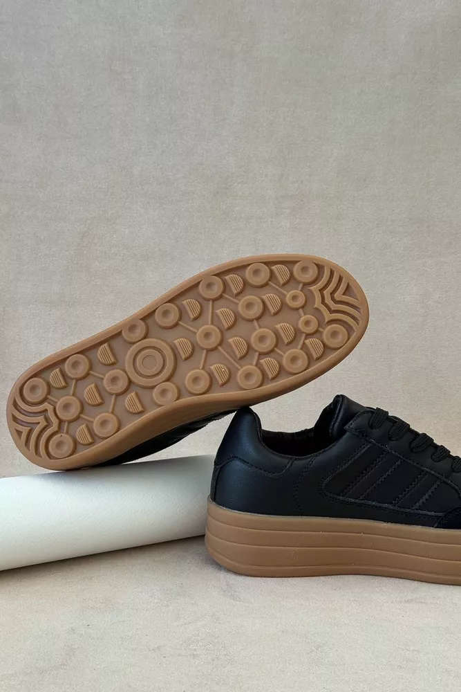 Купити Кросівки жіночі демісезонні, колір чорно-бежевий, 248RCX1590 - Фото №5