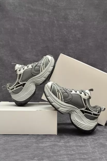 Кроссовки женские демисезонные, цвет темно-серый, 248RCX1520