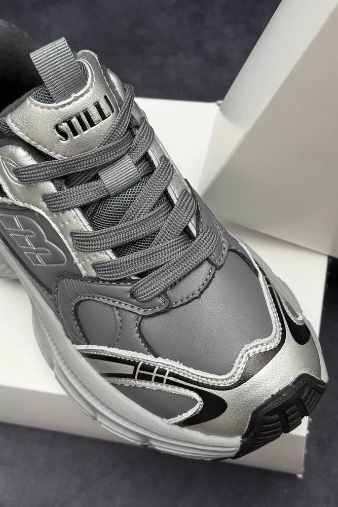 Купить Кроссовки женские демисезонные, цвет темно-серый, 248RCX1520 - Фото №2