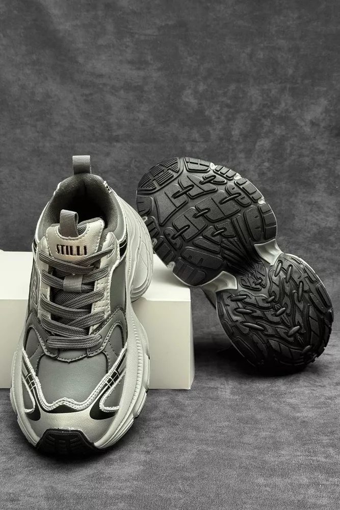 Купить Кроссовки женские демисезонные, цвет темно-серый, 248RCX1520 - Фото №5