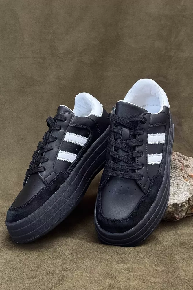 Купить Кроссовки женские демисезонные, цвет черный, 248RCX1590 - Фото №1