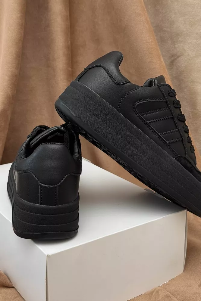 Купити Кросівки жіночі демісезонні, колір чорний, 248RCX1590 оптом - Фото №4