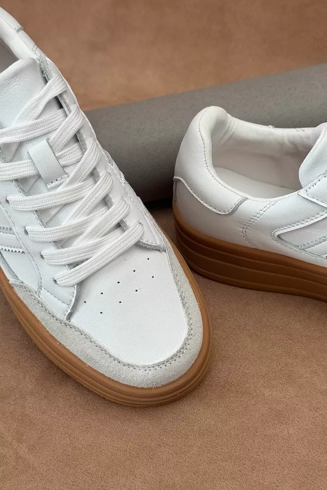 Купити Кросівки жіночі демісезонні, колір білий, 248RCX1590 оптом - Фото №2