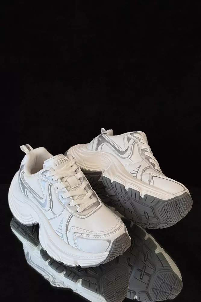 Купить Кроссовки женские демисезонные, цвет белый, 248RCX1520 - Фото №1