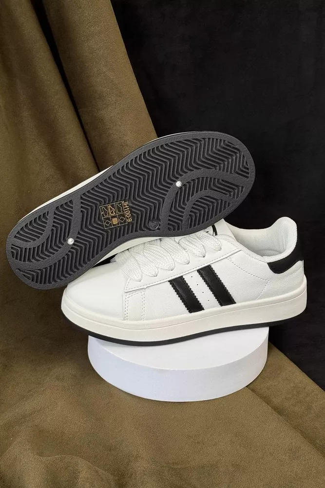 Купити Кеди жіночі, колір біло-чорний, 248RJH100-9 оптом - Фото №5